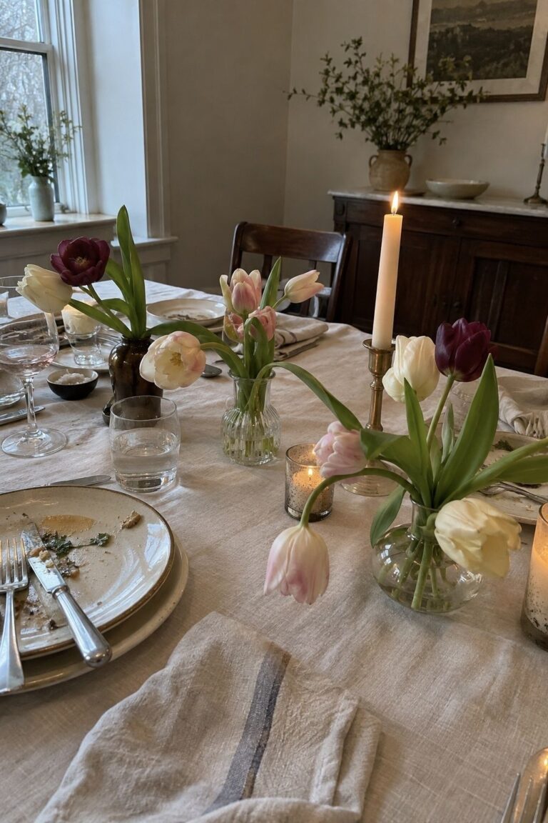 Tulips for an intimate March wedding
