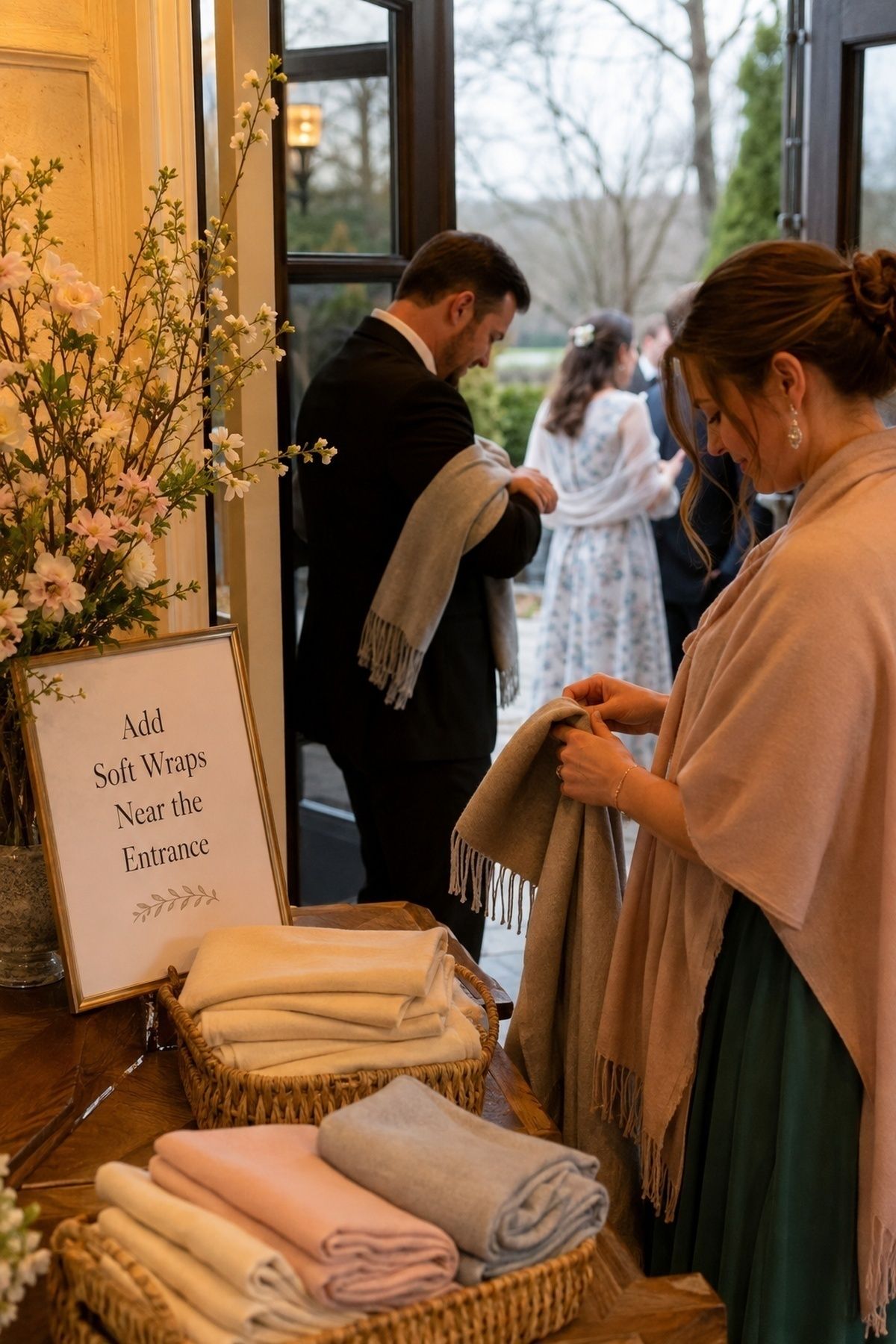 Soft wraps offered near the entrance