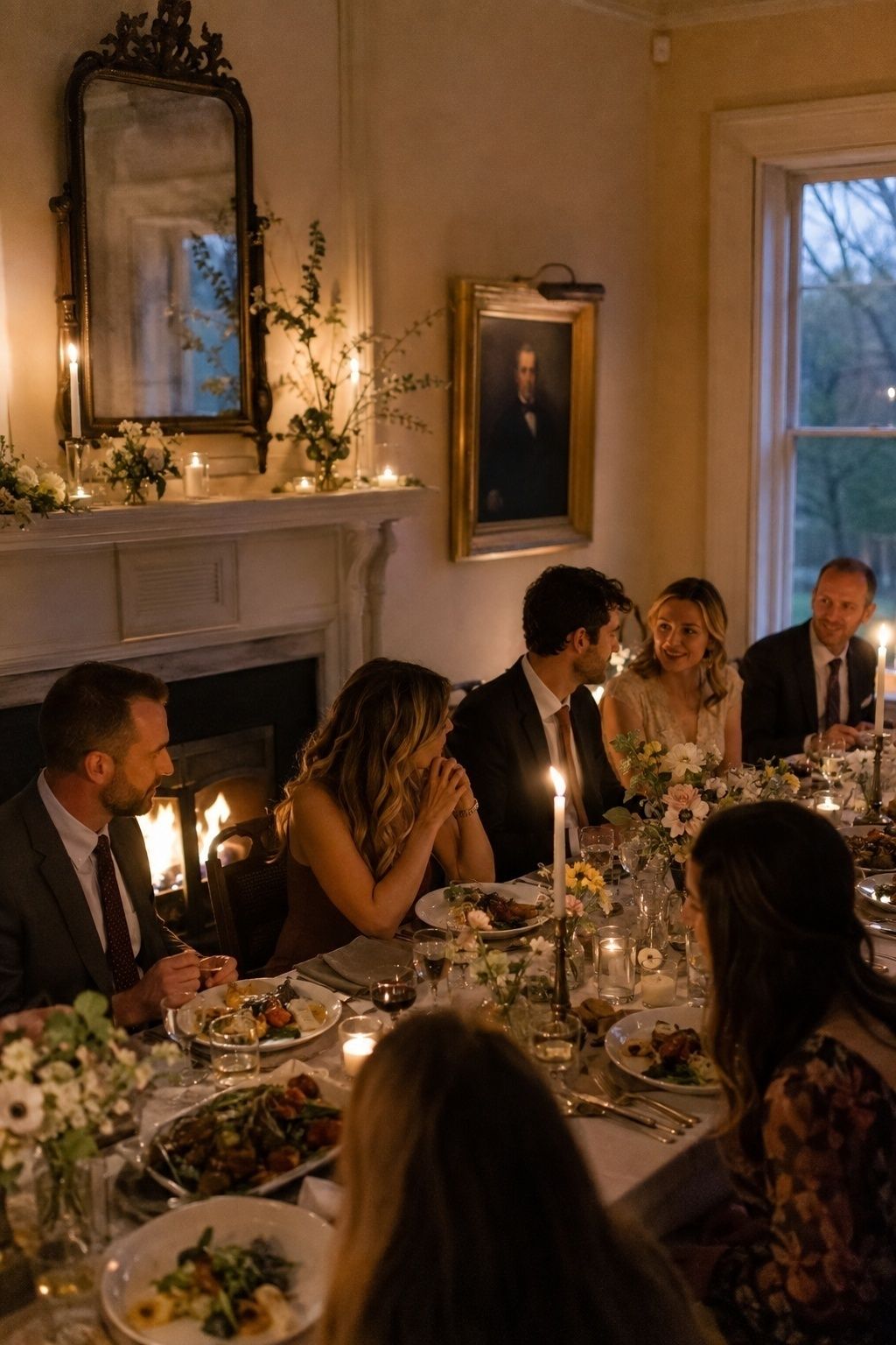 Spring supper in a historic home