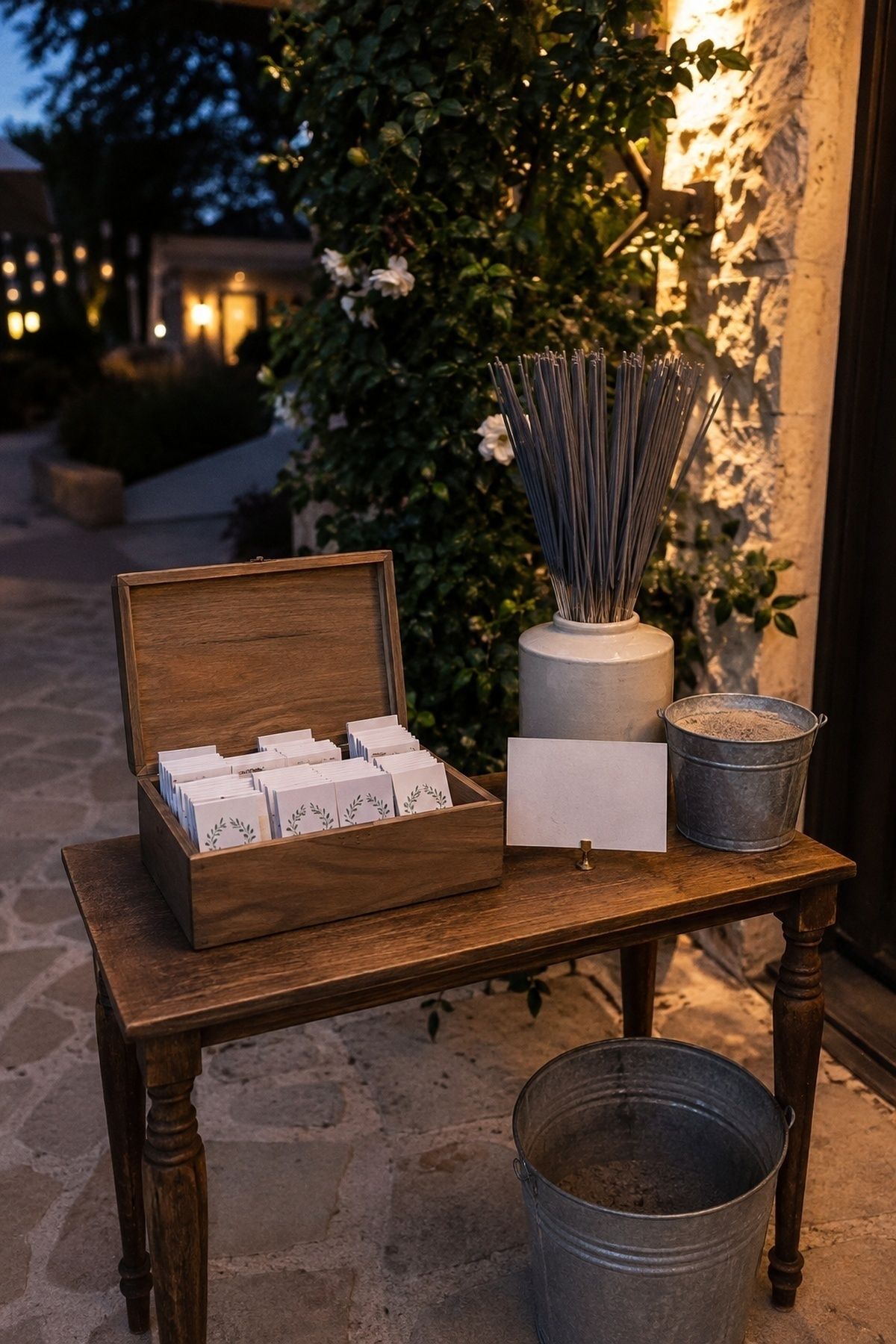 Match station for a sparkler sendoff