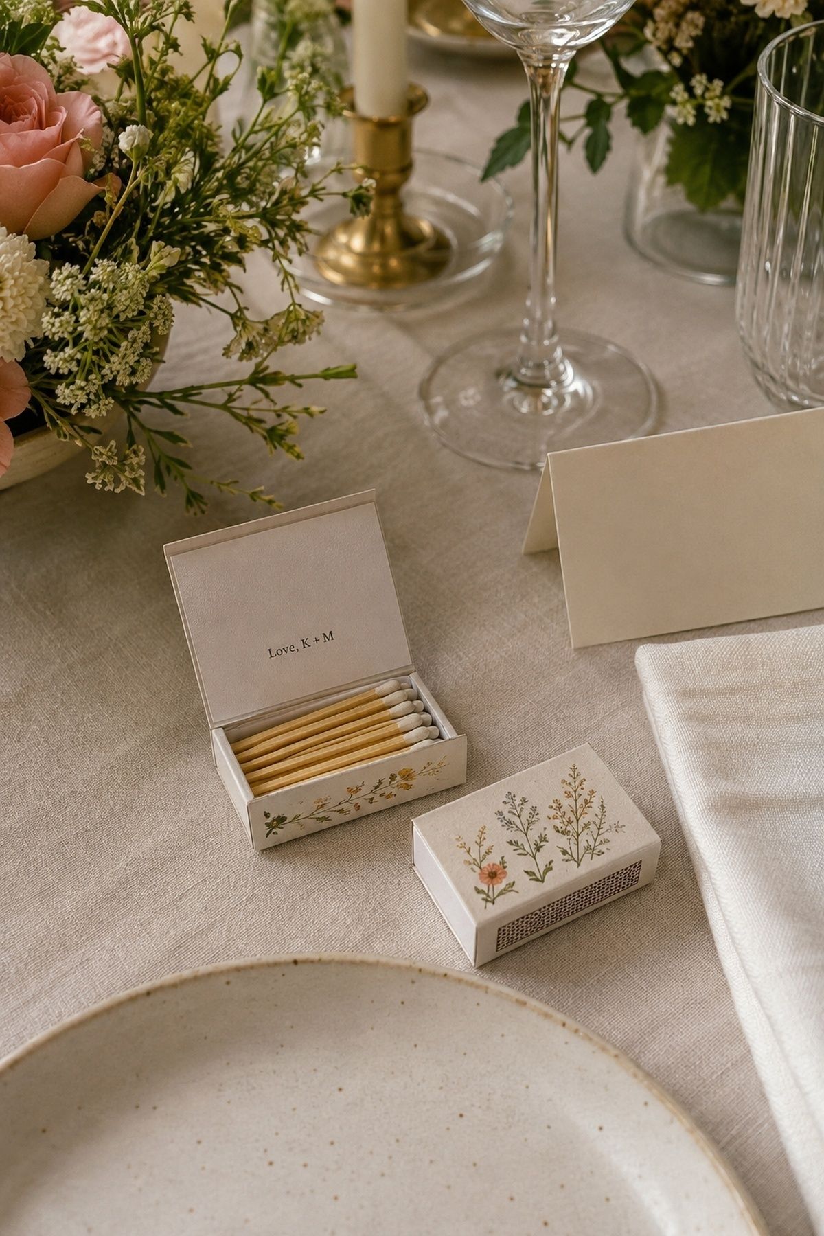 Tiny matchboxes holding love notes