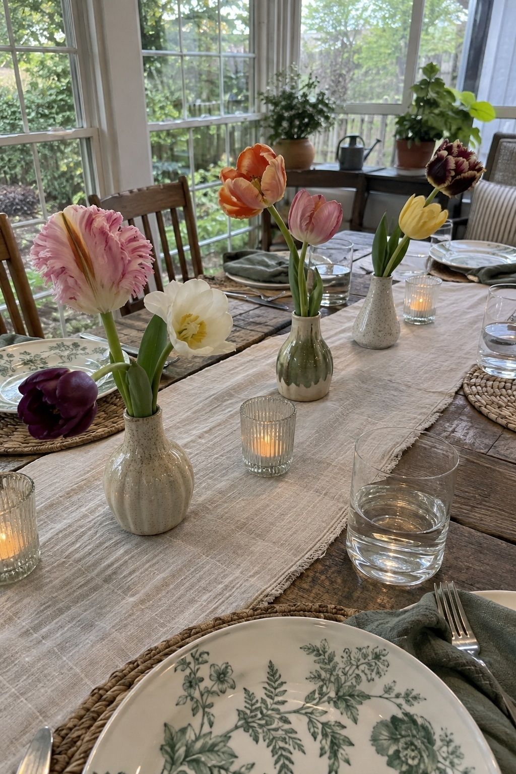 Simple late-spring tulip arrangement