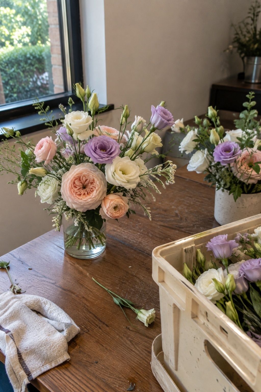 Lisianthus as soft supporting blooms