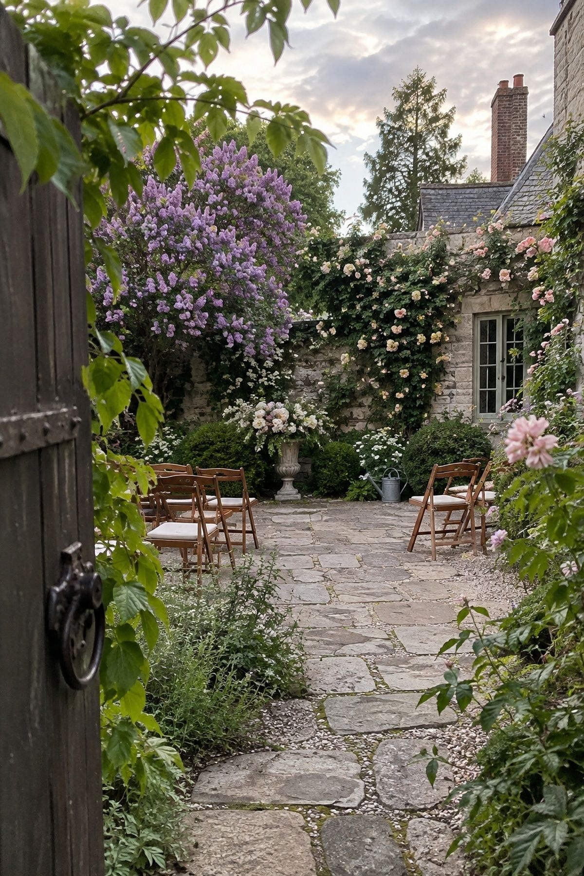 Wedding venue already in full bloom