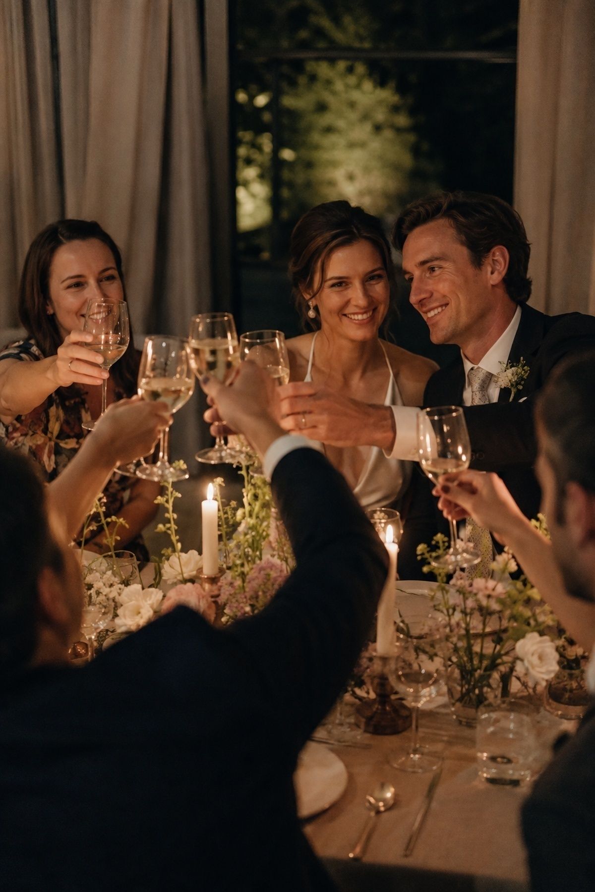 Candlelit final toast