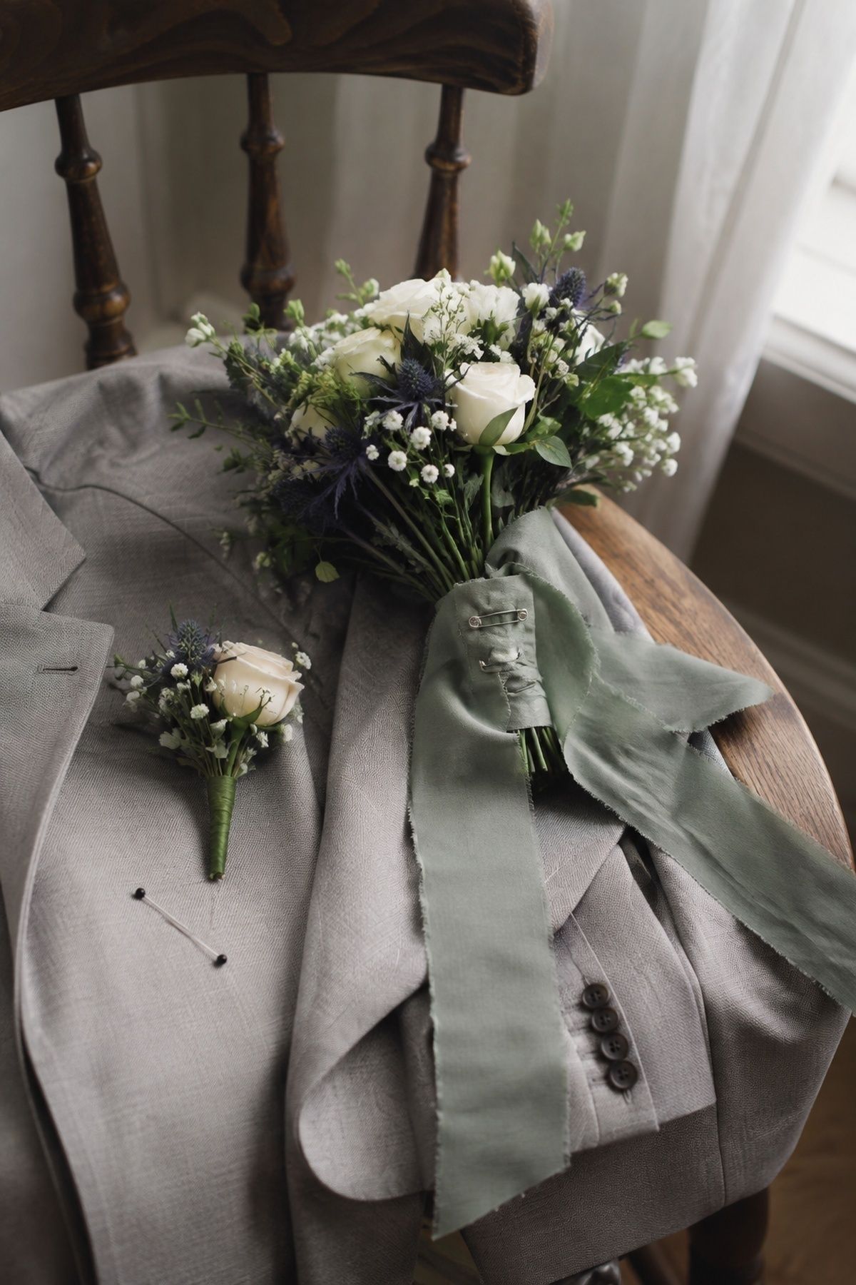 Hybrid of a bouquet and a boutonniere