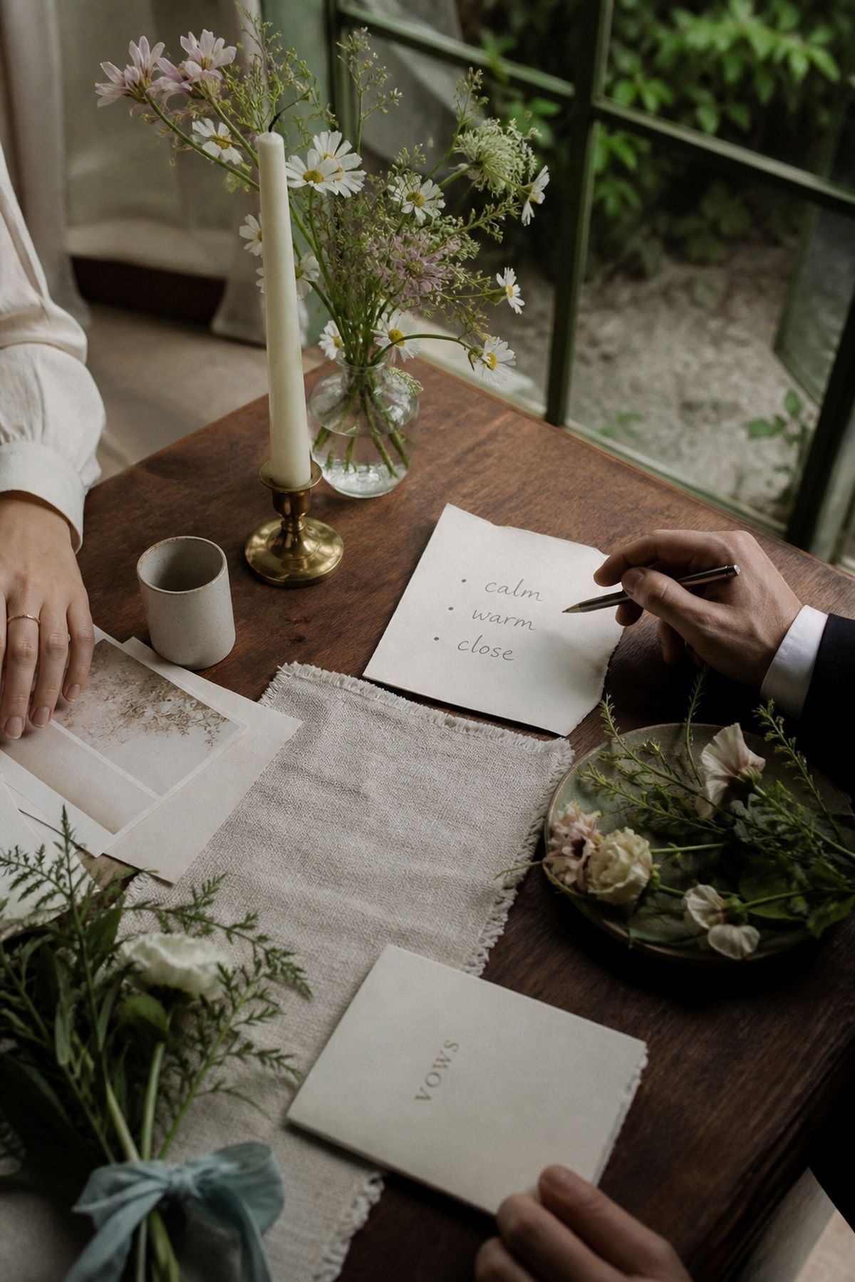 begin with the feeling you want in the room for micro wedding ceremony ideas