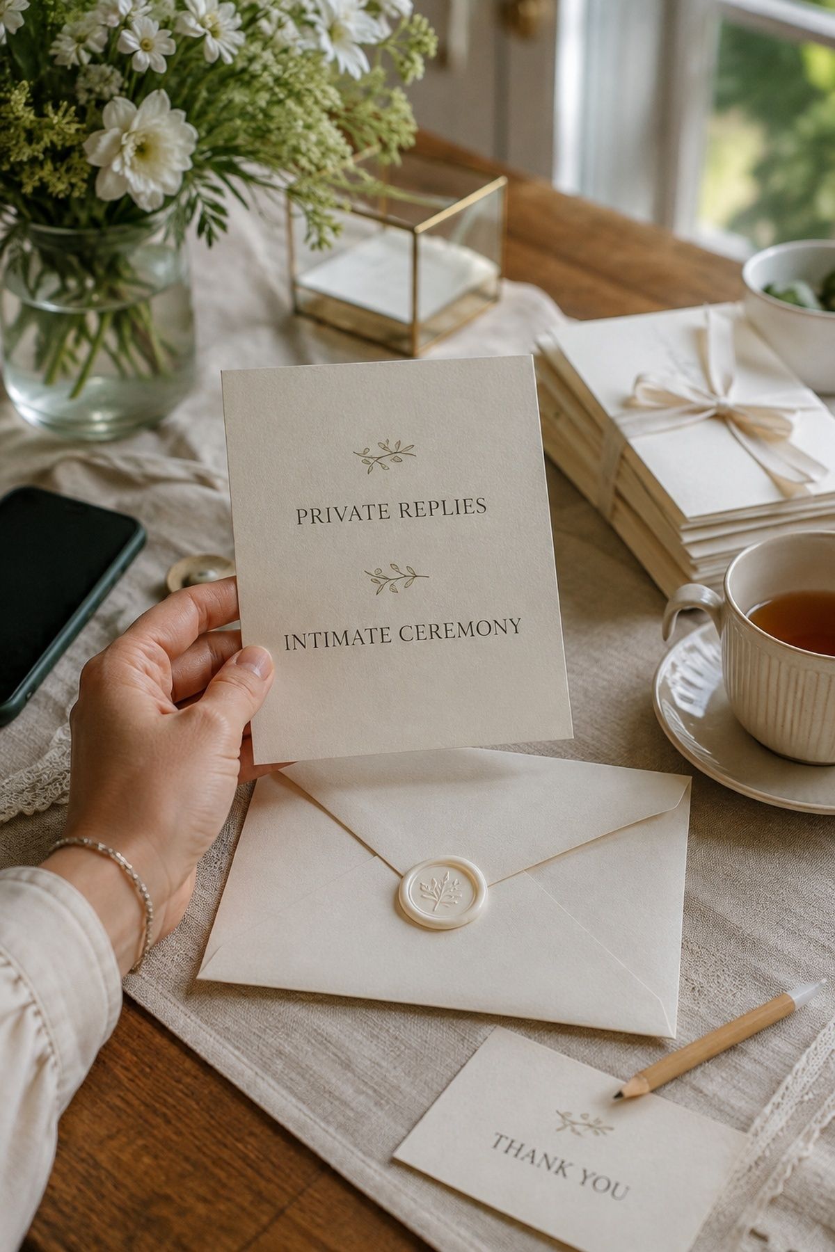 Private replies prepared for guest list questions