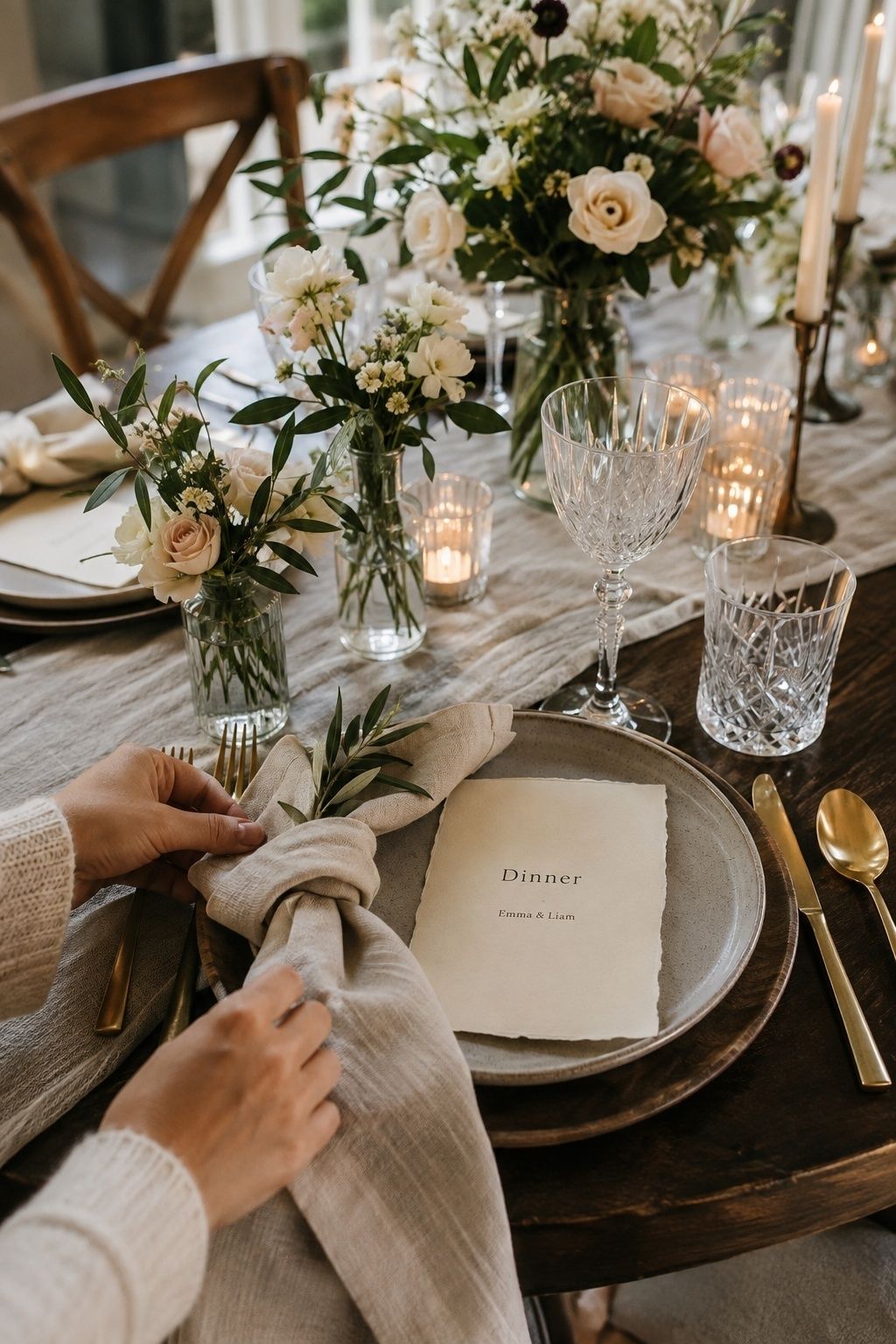 Quality details at a small wedding