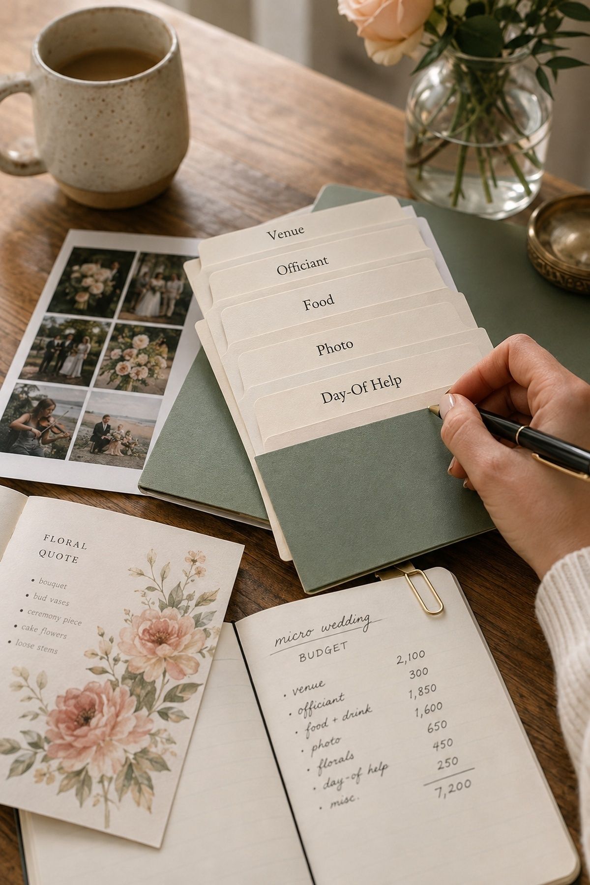 book vendors by what the day truly needs for a micro wedding planning checklist