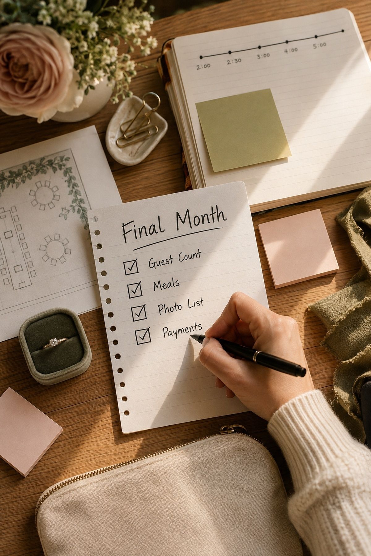 build the final month checklist for a micro wedding planning checklist