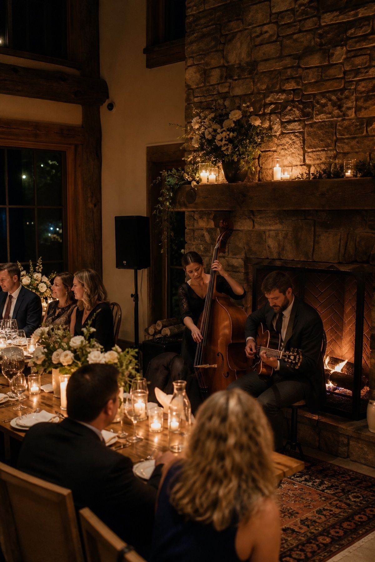 Music scaled to the size of the reception room