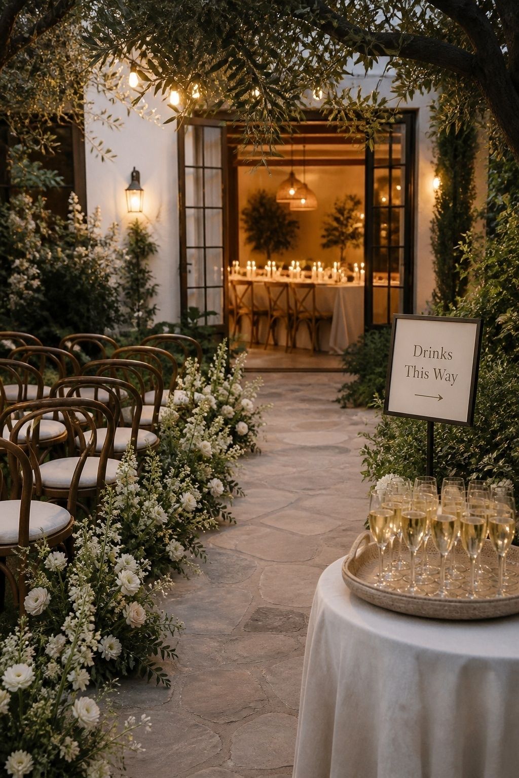 Smooth move from ceremony to meal