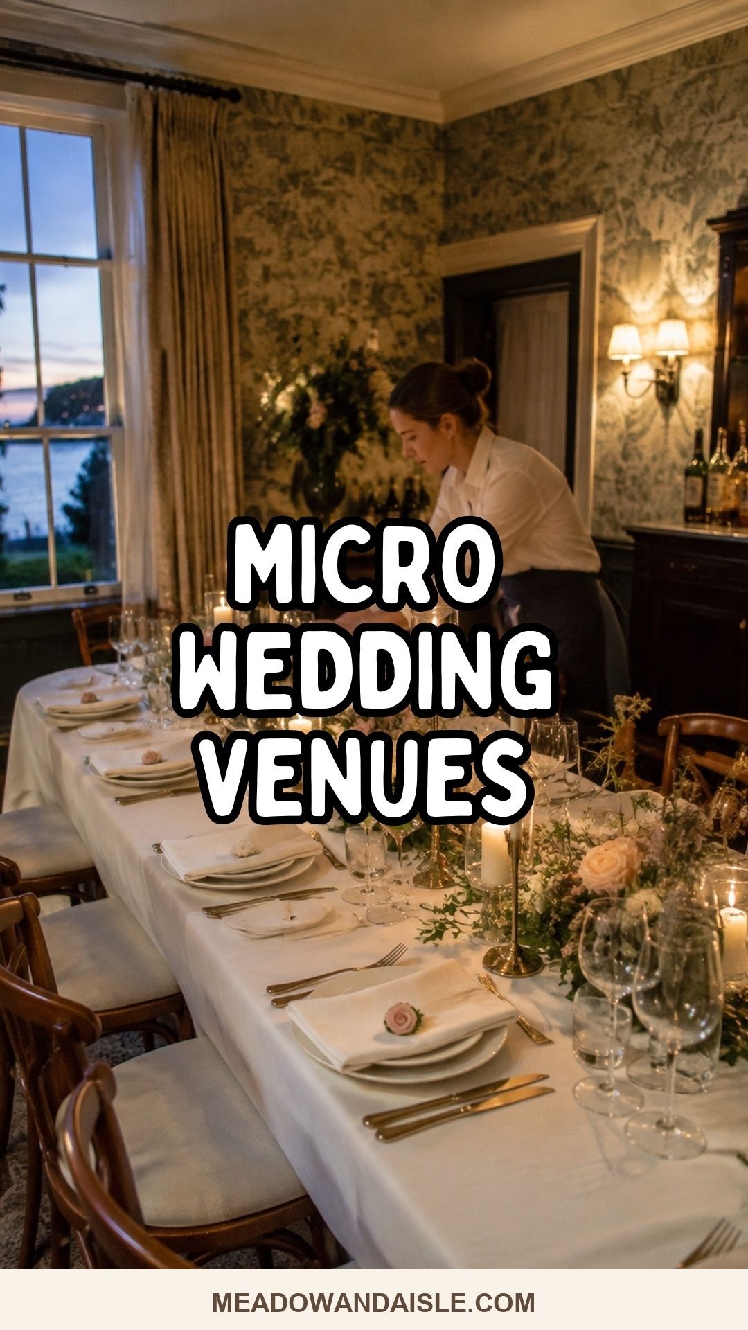 Pinterest pin for Micro Wedding Venues That Make A Small Guest List Shine