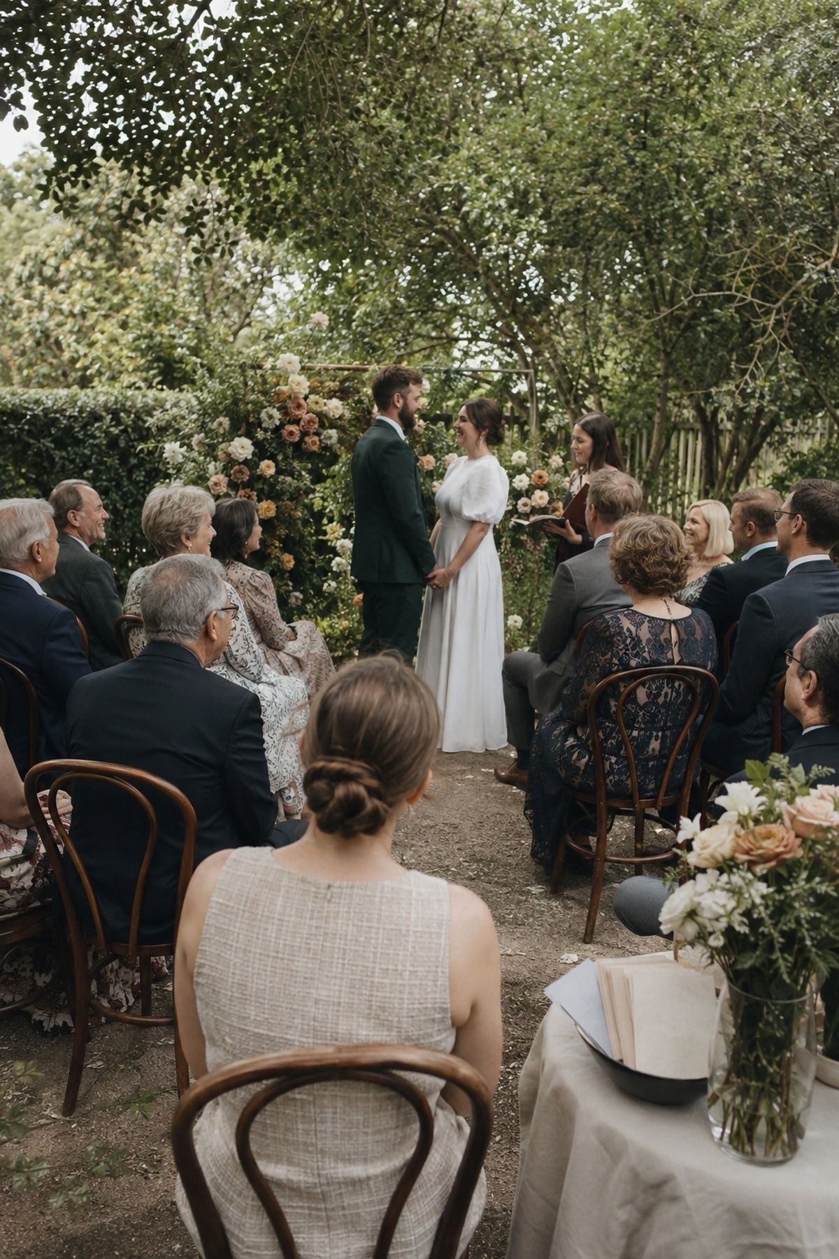 Micro wedding with close family and friends as witnesses