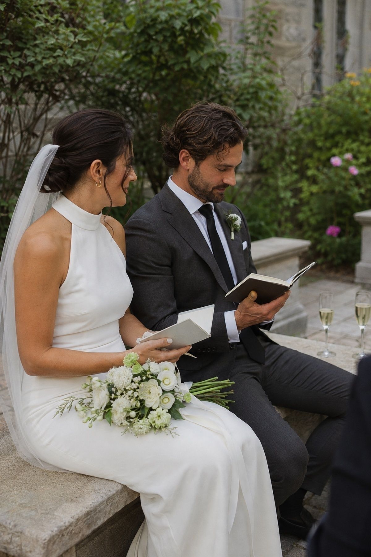 Private elopement with just the couple