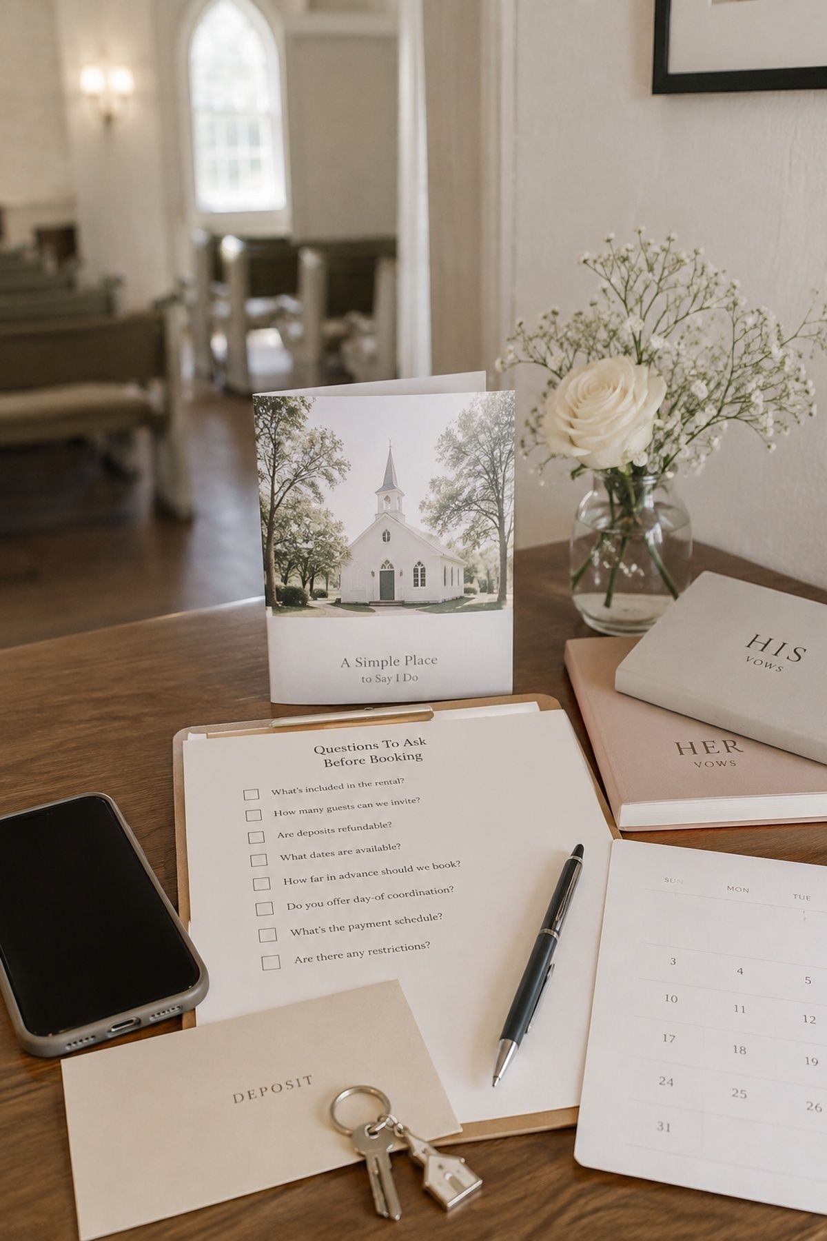 Questions to ask before booking a mini chapel