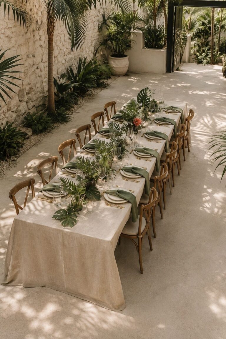 Start With Sand, Ivory, and Palm Green