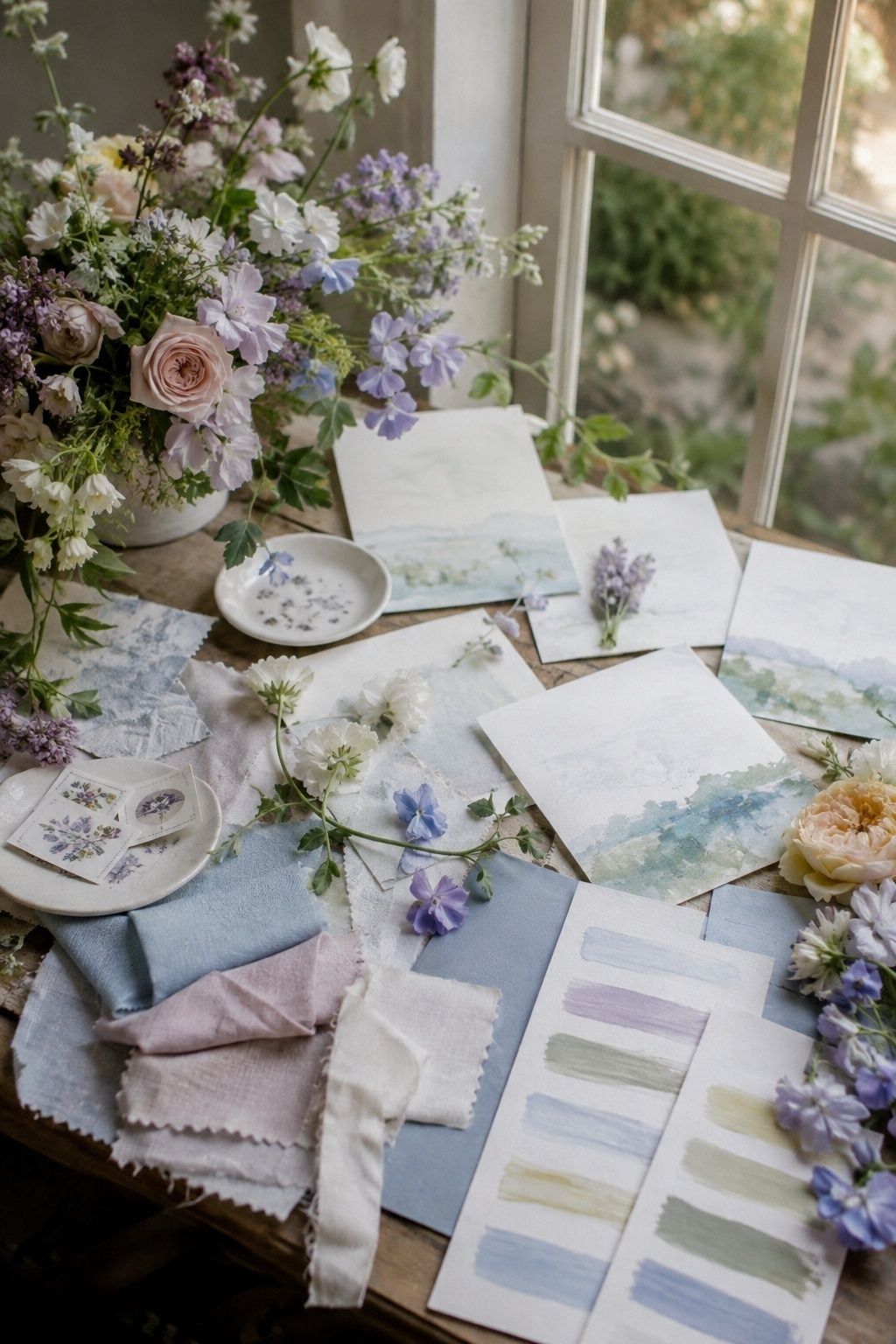 Soft impressionist mood for a Monet-inspired wedding