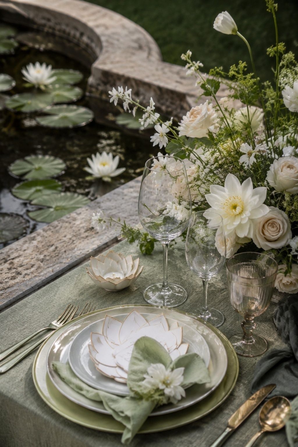Subtle water-lily details