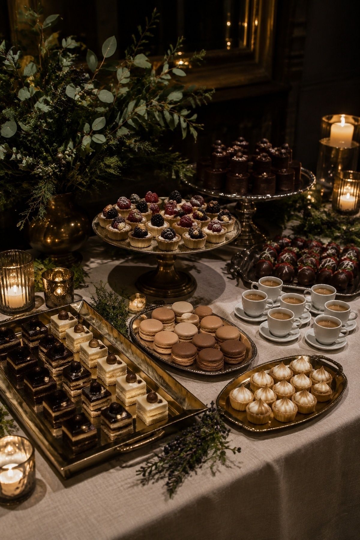 Midnight dessert table