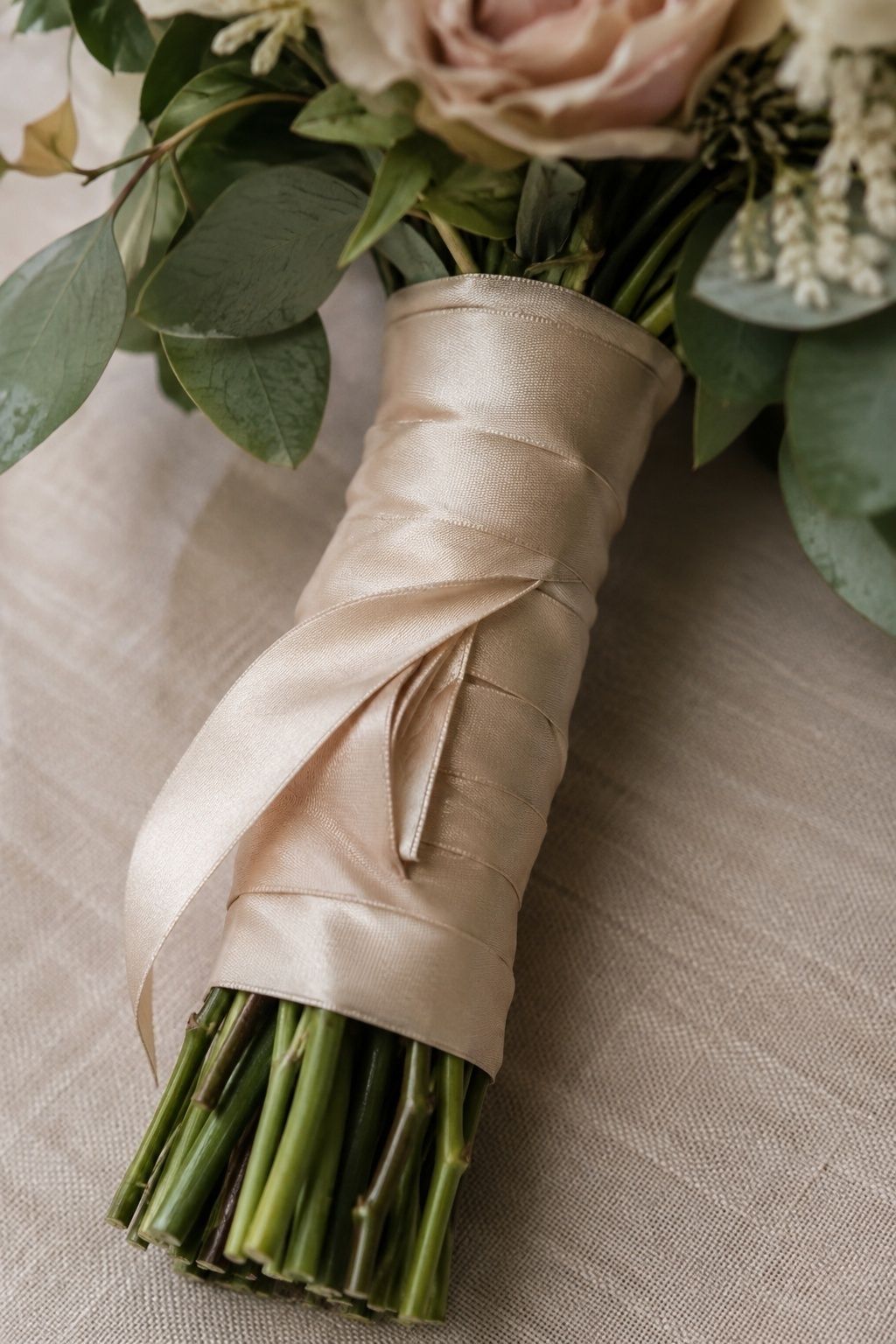 Secret note hidden in the bouquet wrap