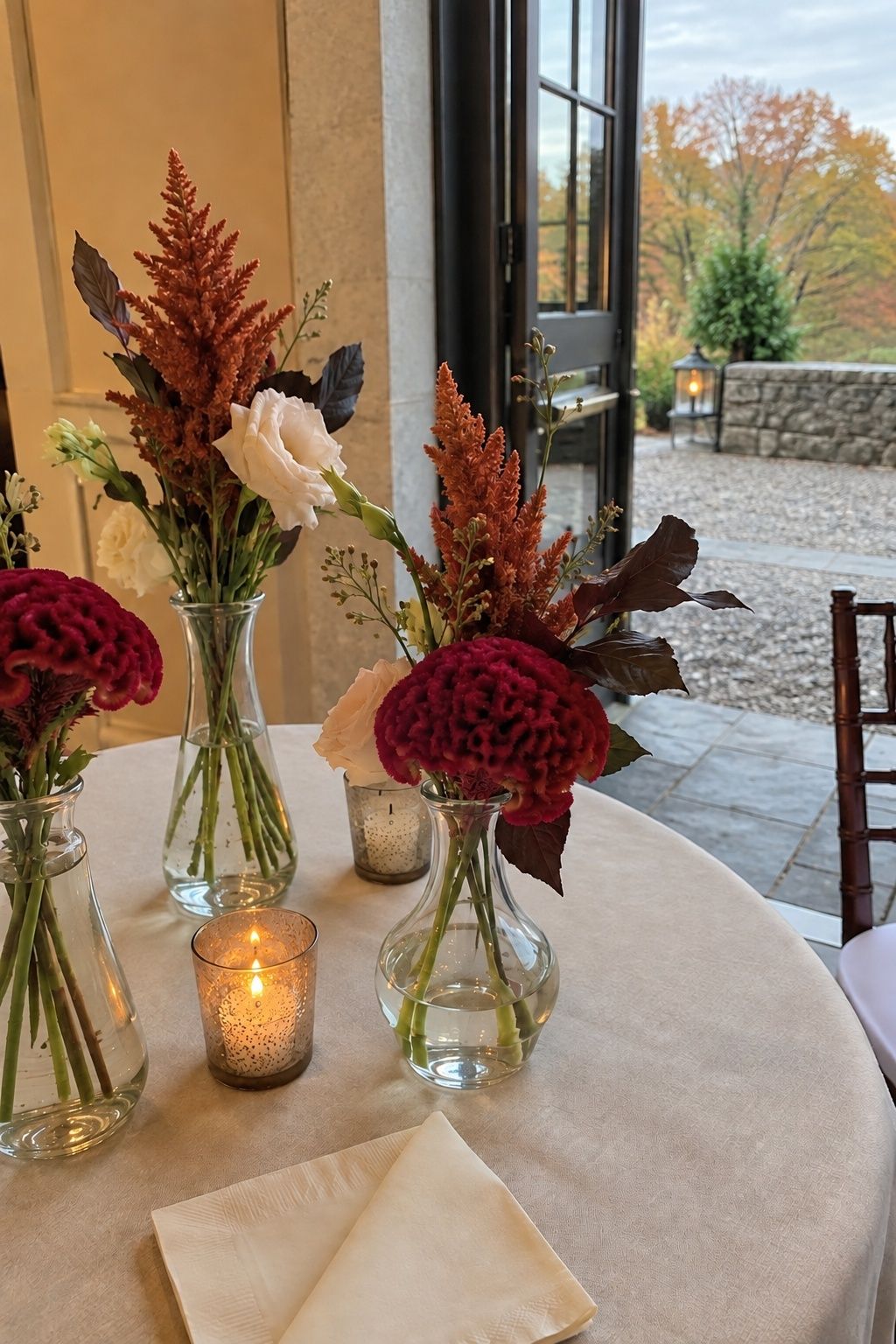 Velvety celosia in fall colors