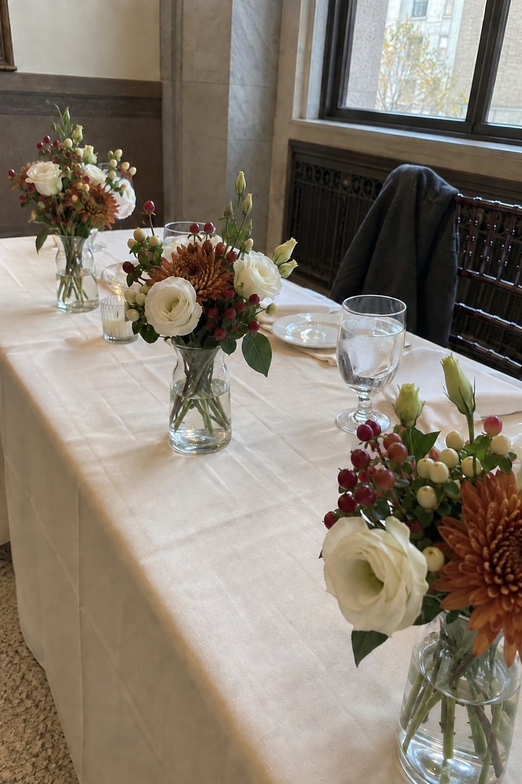 Hypericum berries in a fall arrangement
