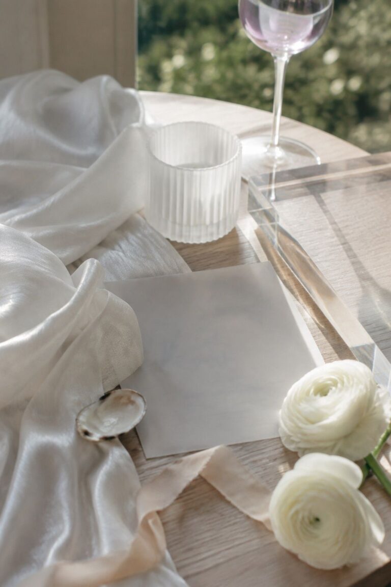 The Finish Matters More Than The Color Count for an opalescent intimate wedding
