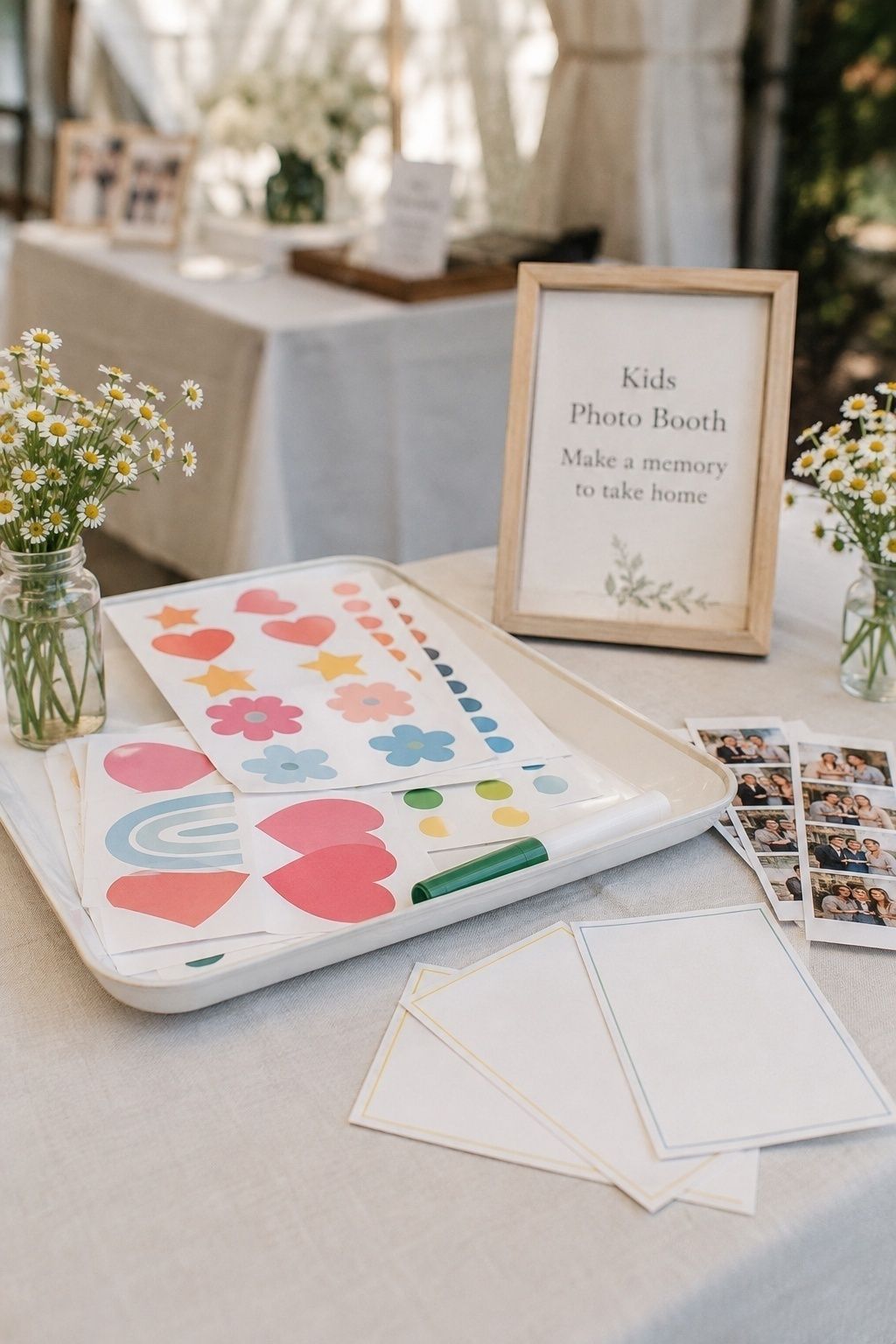 Photo booth sticker set for kids
