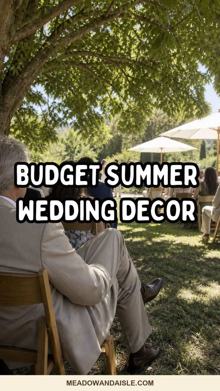 Budget Summer Wedding Decor: Spend on Shade, Light and Tables