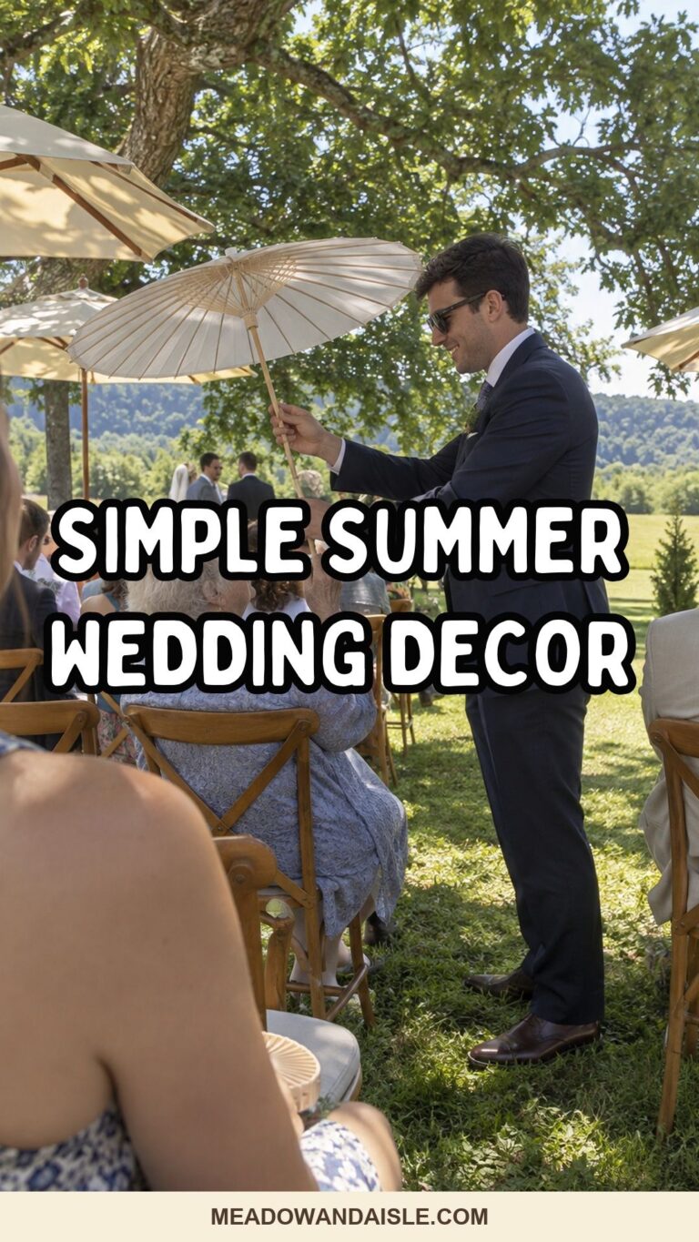 Simple Summer Wedding Decor: Pick Three Details and Repeat Them