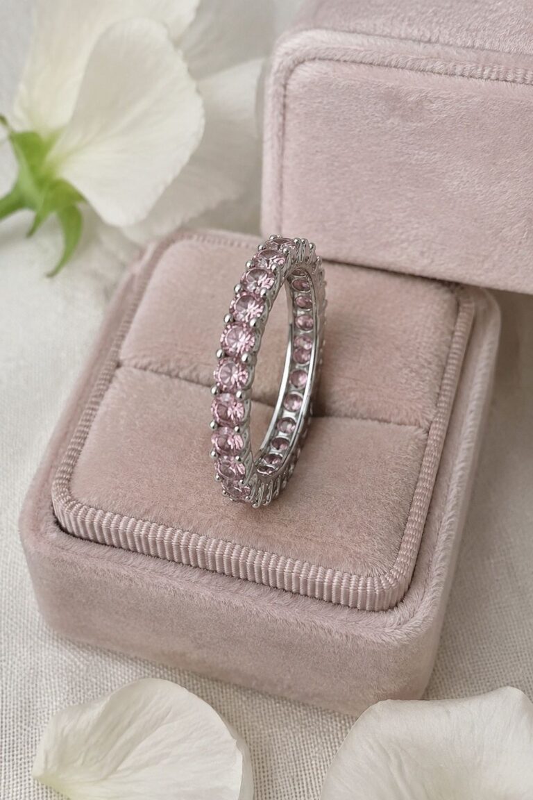 Pink Diamond Eternity Band pink diamond wedding ring idea
