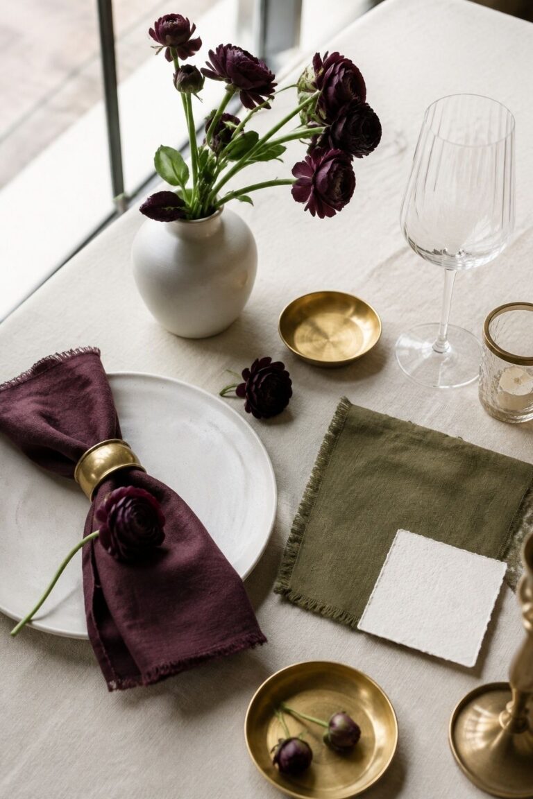 Understand The Visual Weight Of The Palette for plum and olive wedding ideas