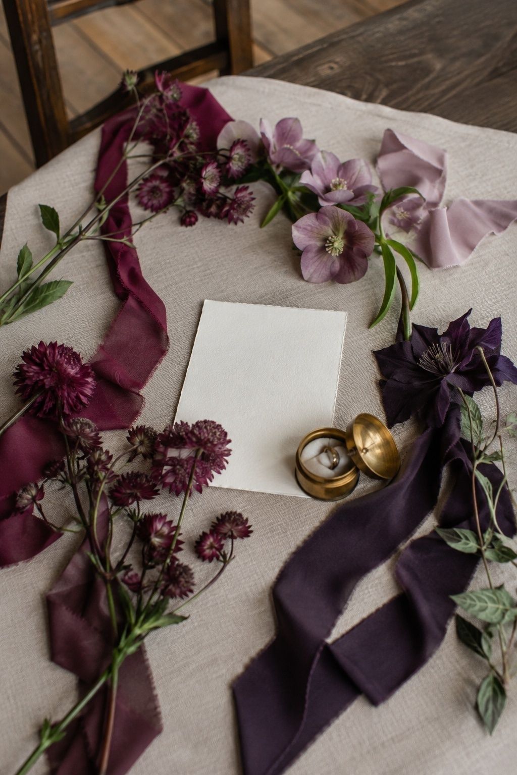 Plum shades compared for a wedding mood