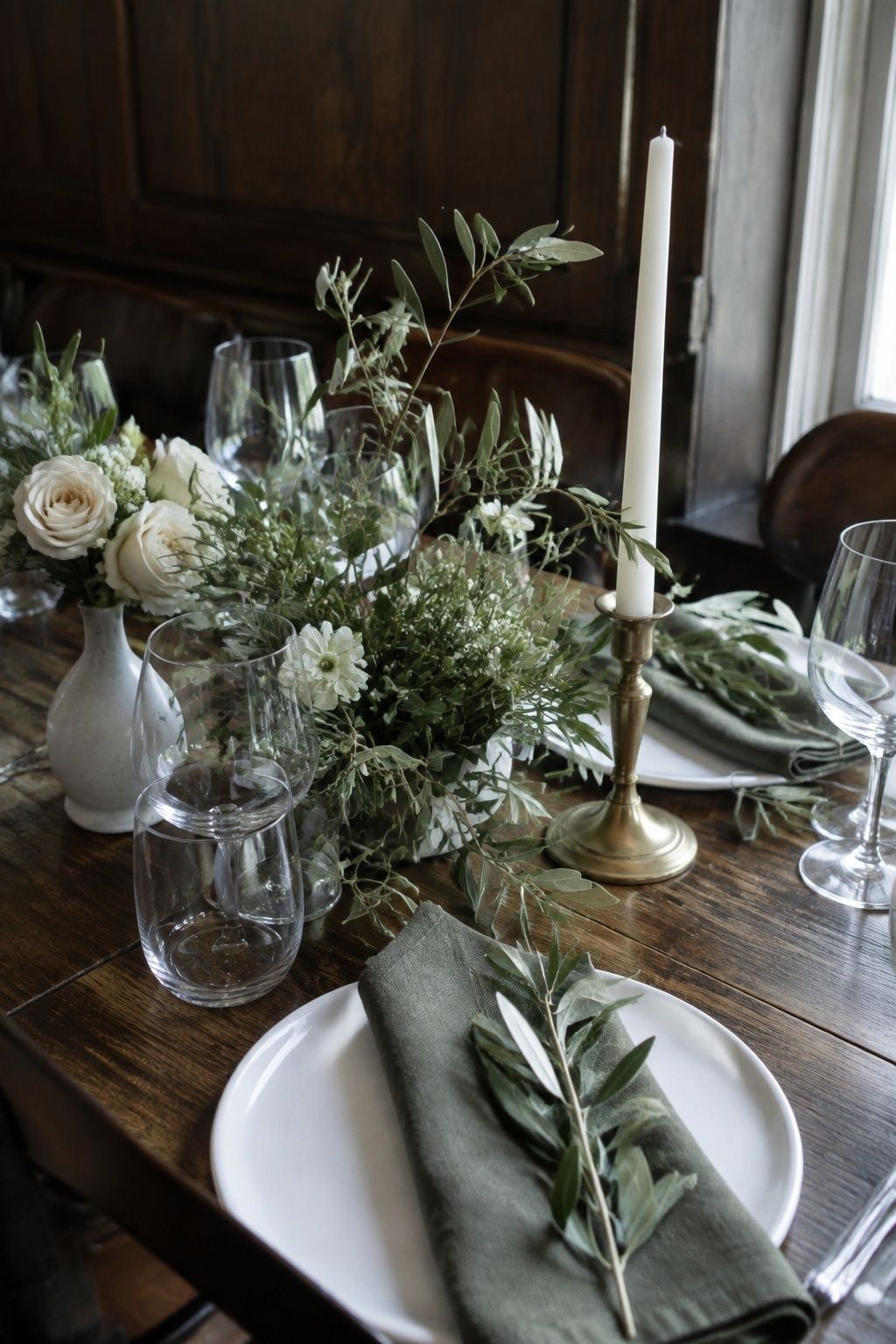 Olive tones that look fresh in the venue