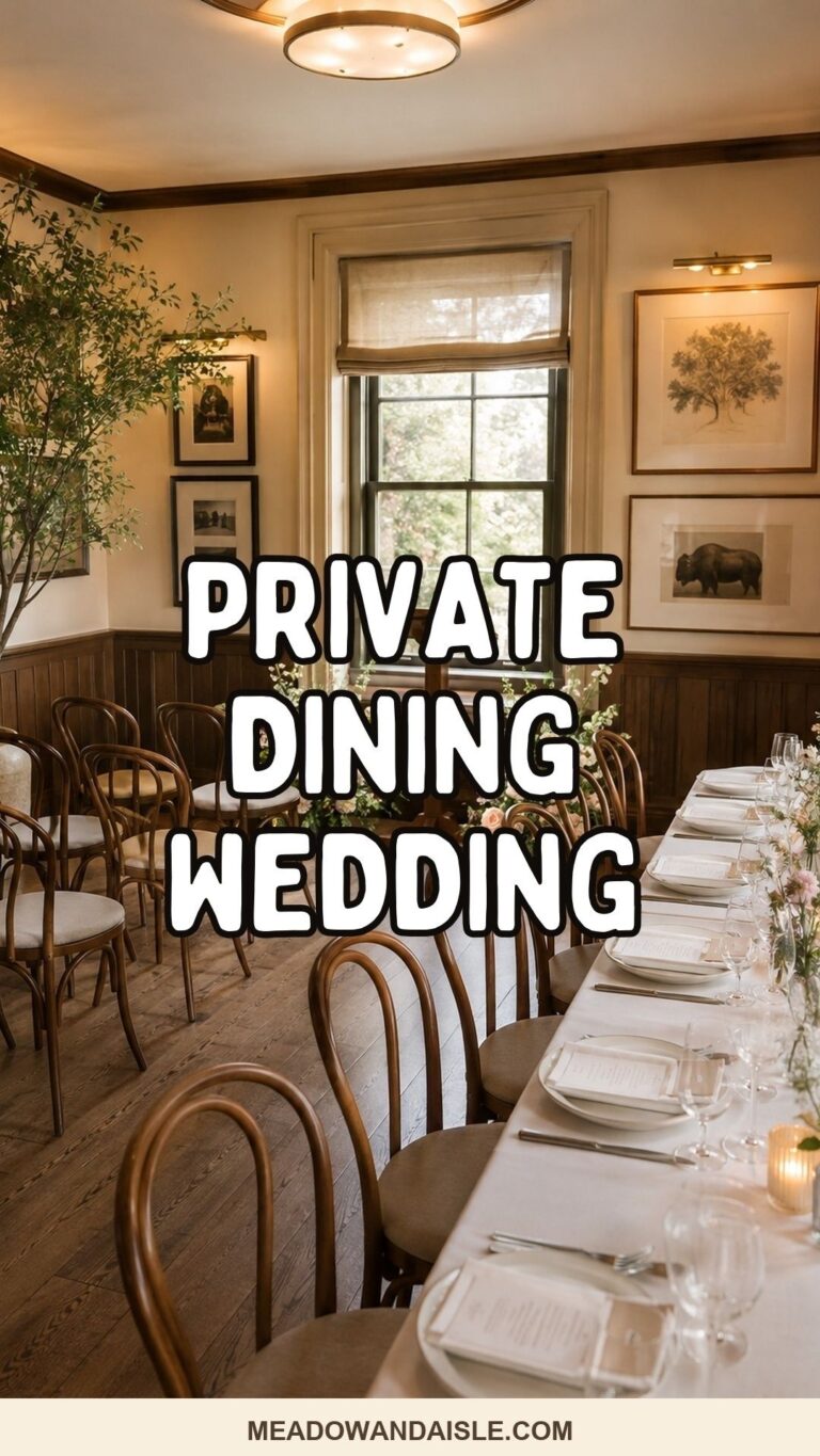 Pinterest pin for private dining room wedding plans