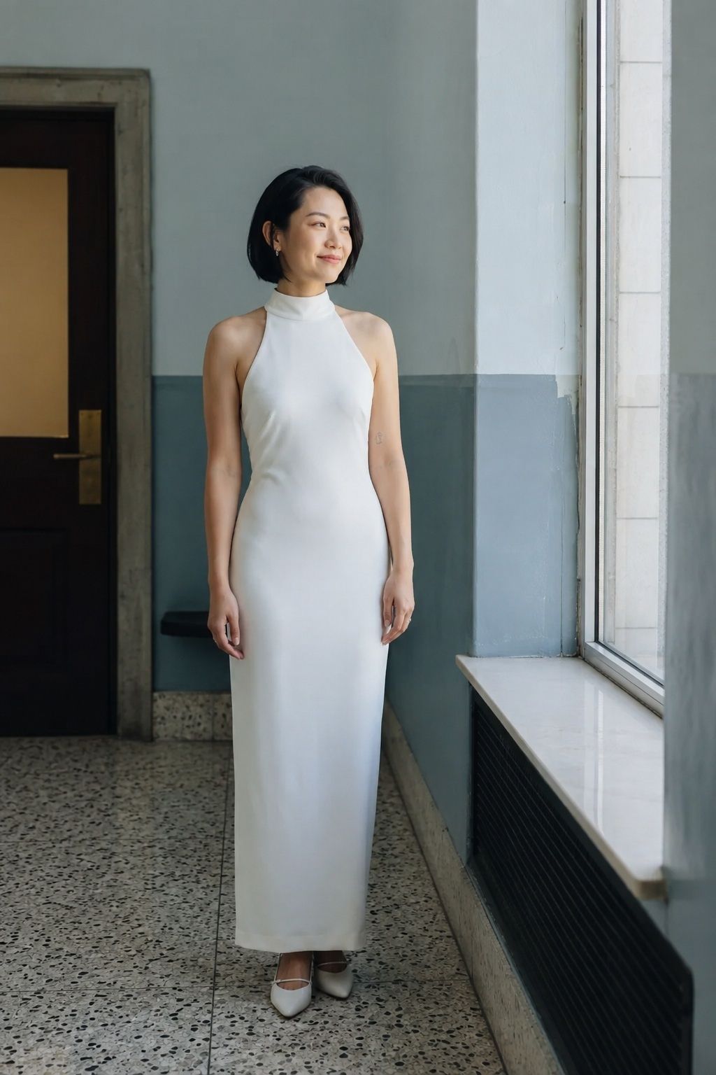 Clean Column Dress For Quiet Drama