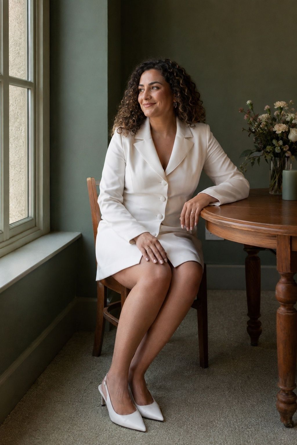 Blazer Dress For Sharp Modern Bridal Style