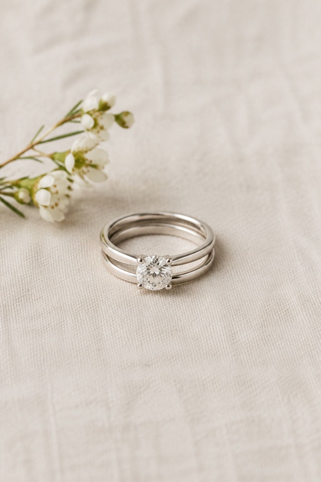 Minimal two-band stack with a round ring