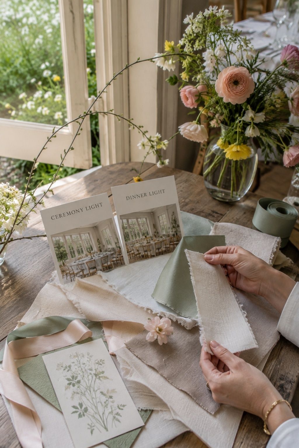 Soft spring colours in natural daylight