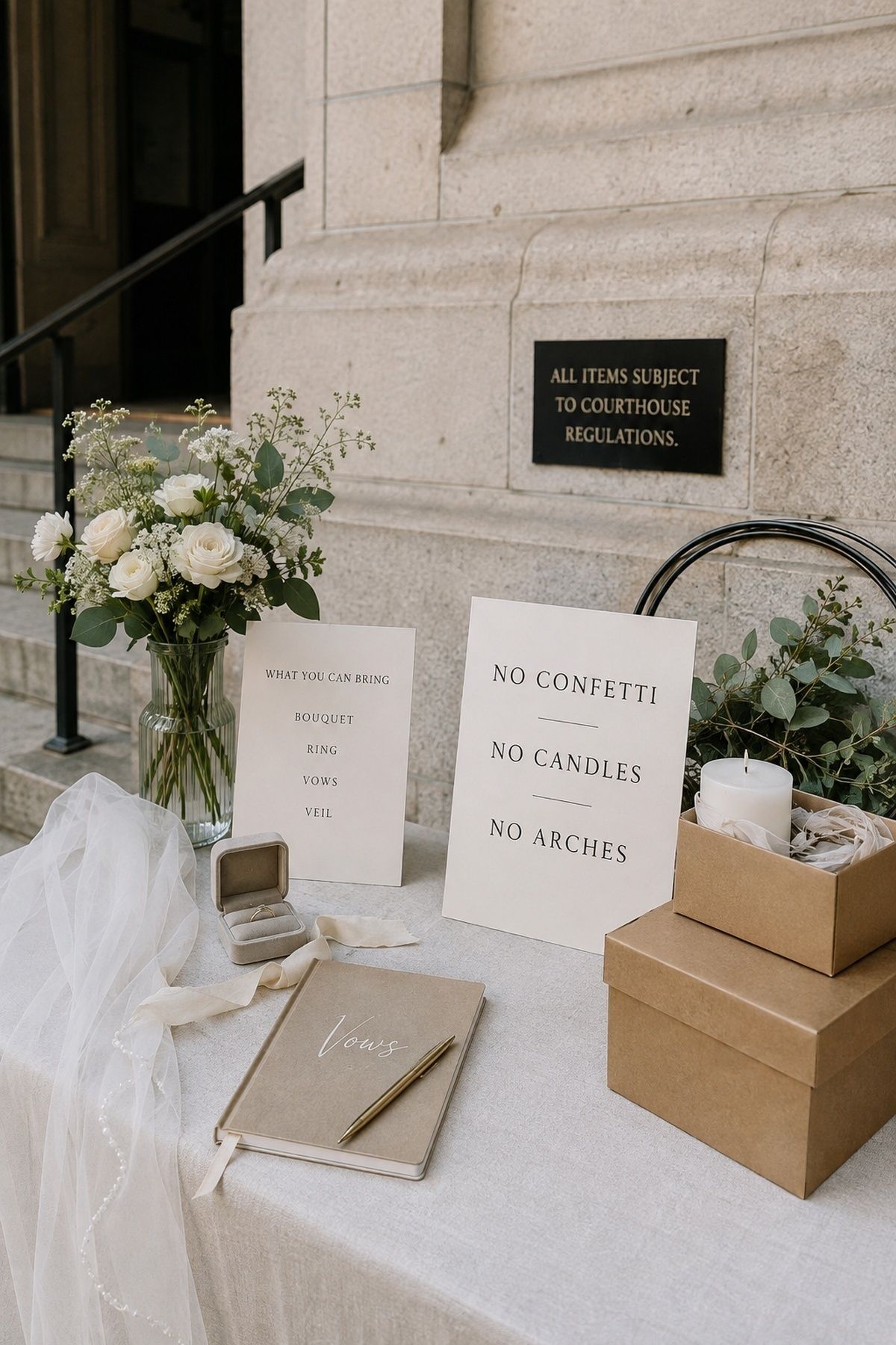 Courthouse rules to check before the wedding