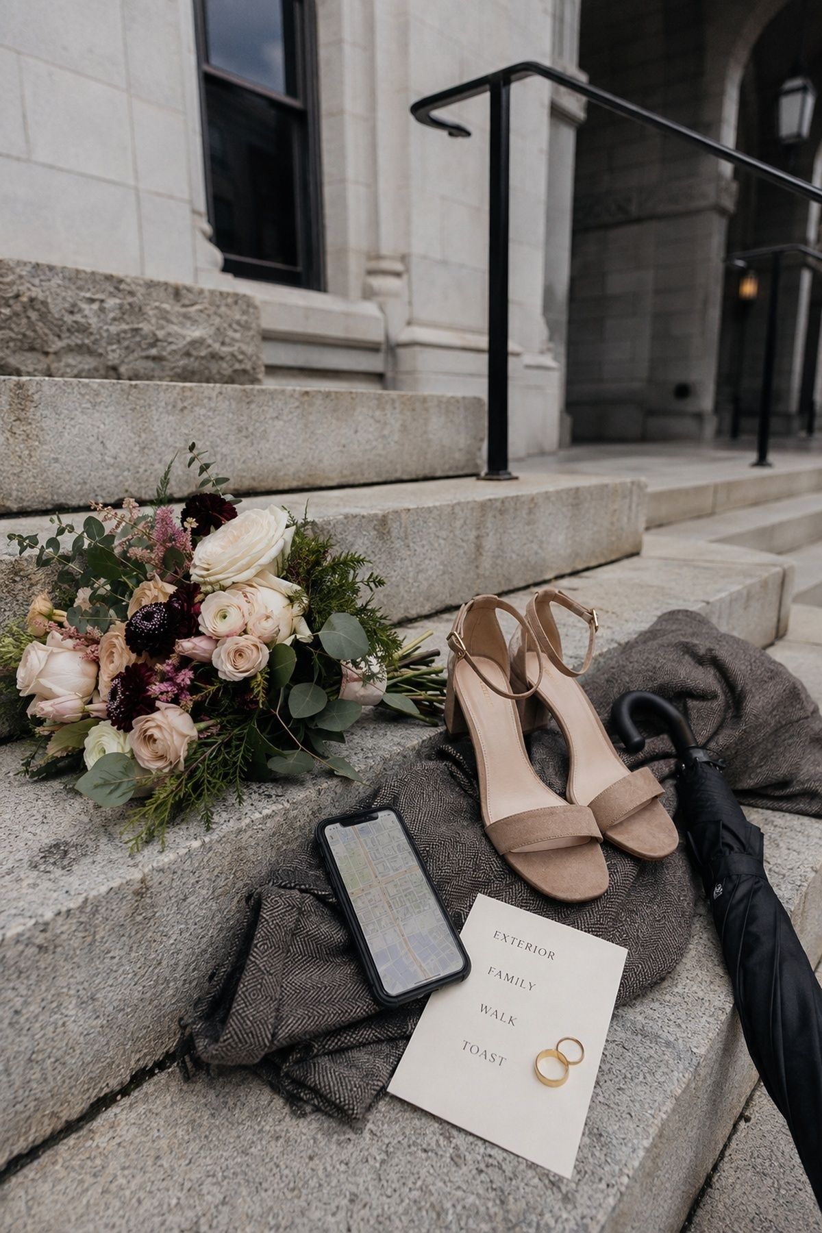 Short portrait session outside the courthouse