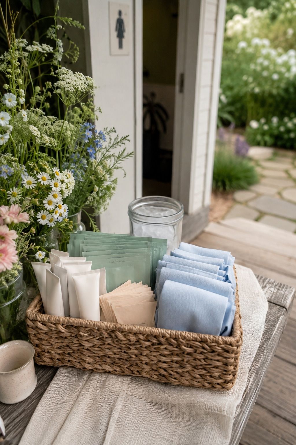 Give Guests Bug Wipes or Mini Sunscreen for a small summer wedding