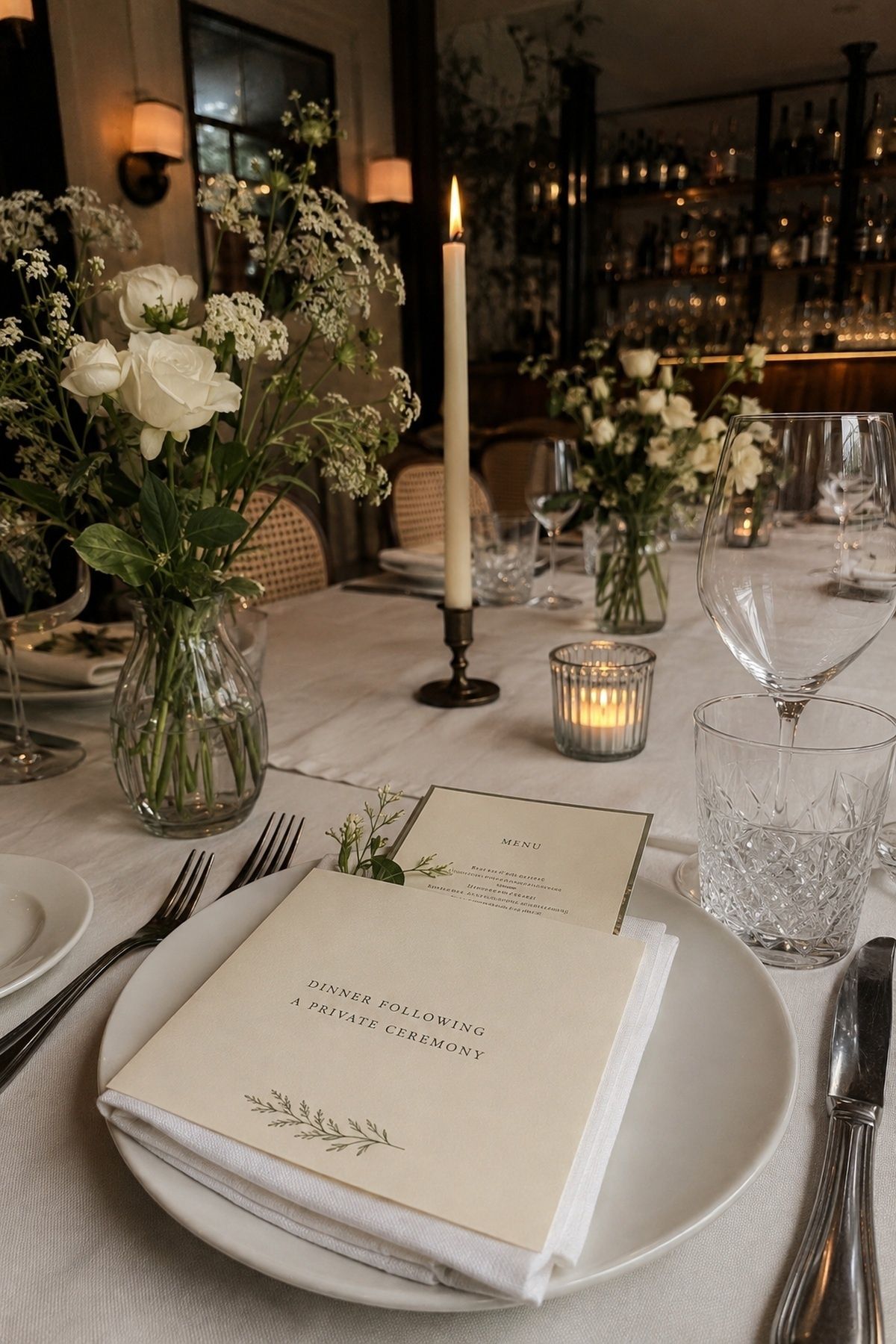 Invitations for a private ceremony and reception-only guests