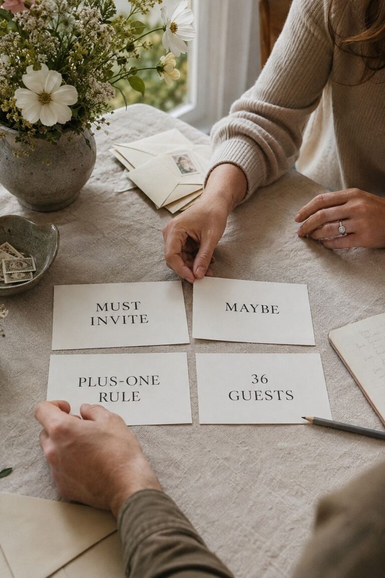 Choosing names before choosing the boundary for a small wedding planning mistakes guide