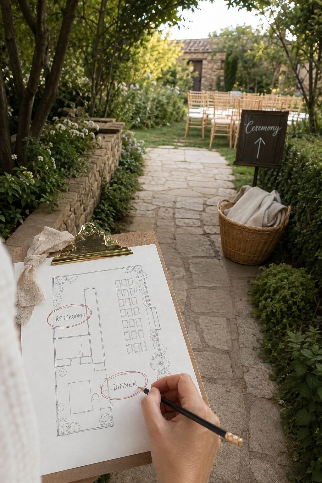 Venue walk-through from a guest's point of view
