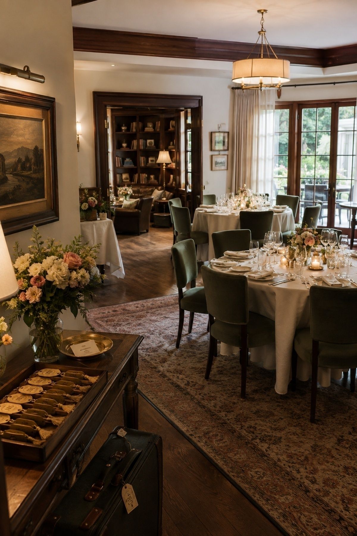 Hotel, inn or boutique event room reception