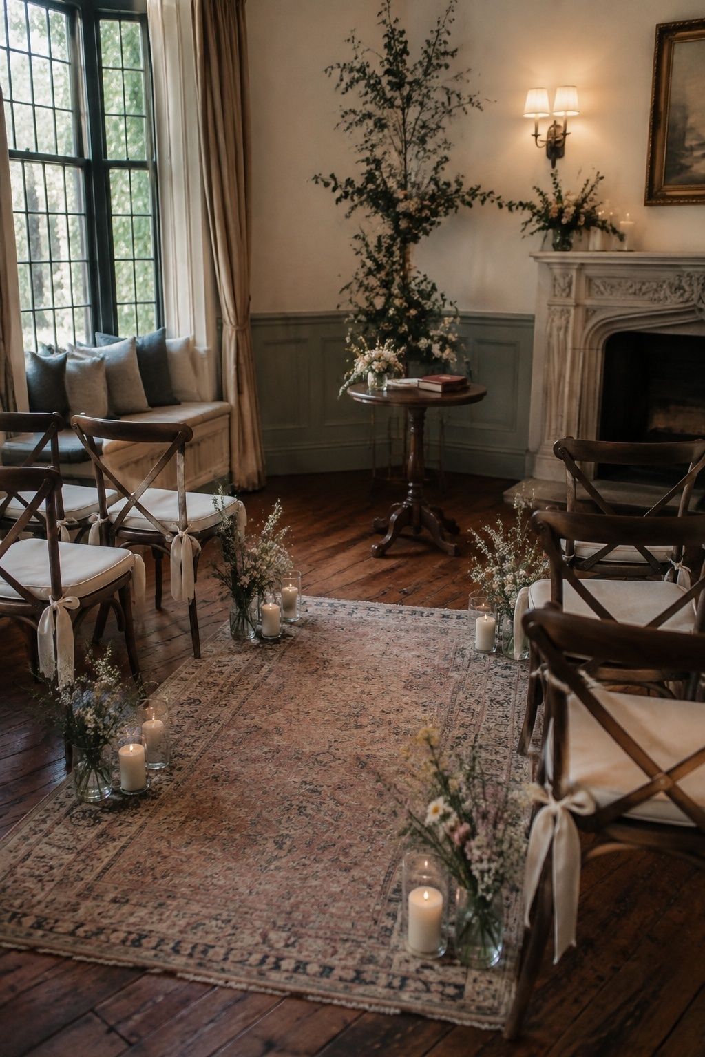 Close, personal ceremony setting
