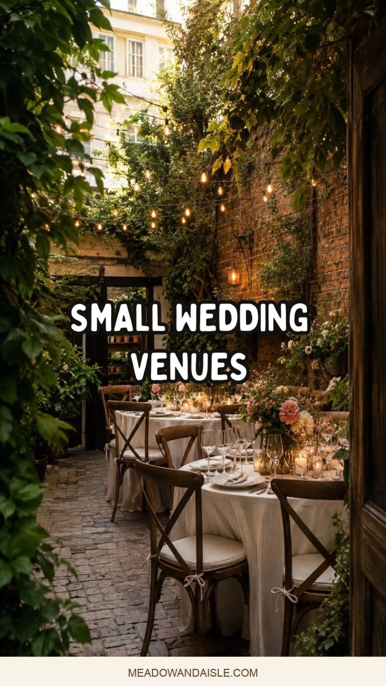 Pinterest pin for small wedding venues near me